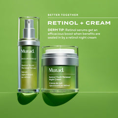 Murad bottle on bedside nightstand suggesting nightly ritual and skincare consistency