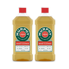 Murphy Oil Soap in use wiping wood table to remove dirt and restore appearance