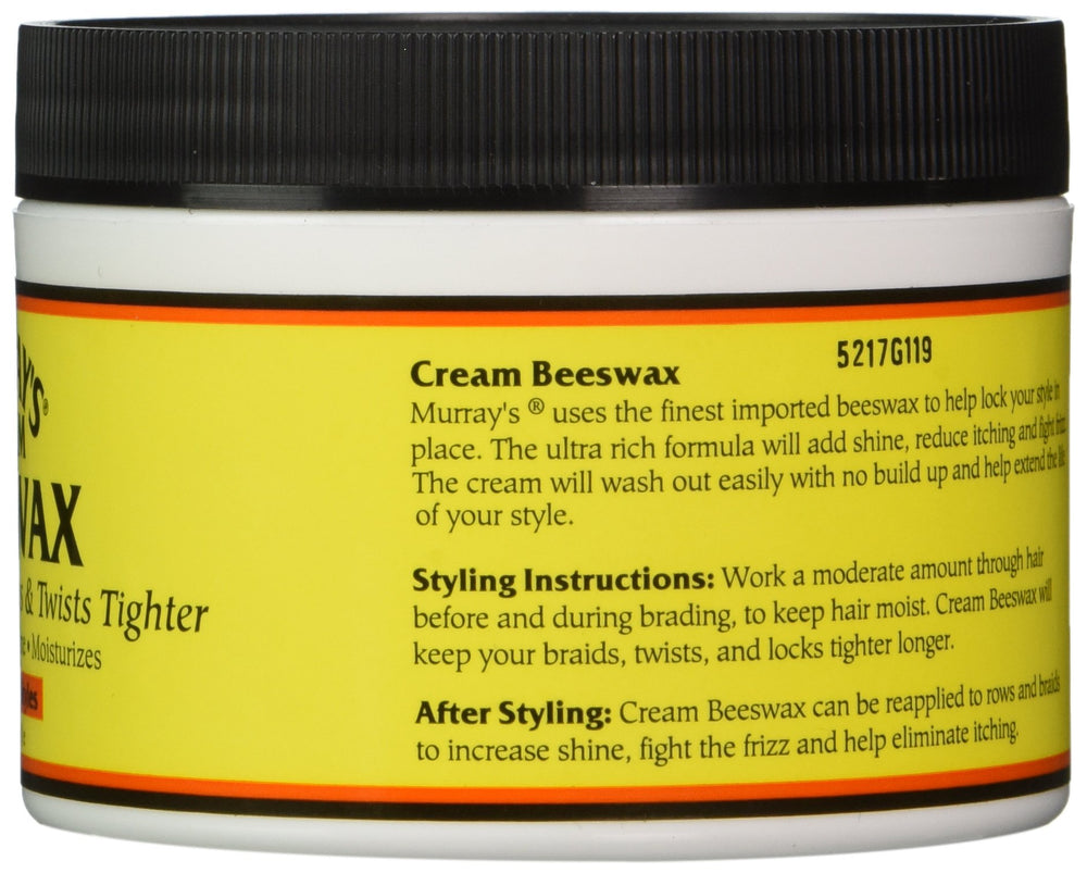 Murray's beeswax cream texture close-up illustrating creamy shine