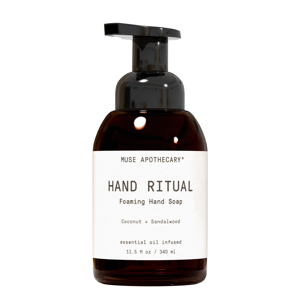 Muse Apothecary front bottle view shows packaging and scent benefits