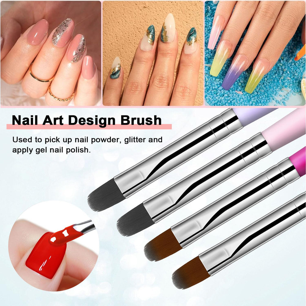 MUSILAN brushes in hand demonstrating scale and balanced weight for controlled nail work