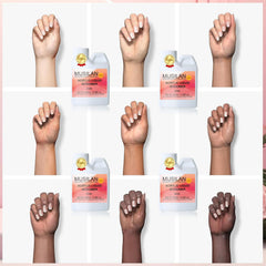 MUSILAN finished acrylic nails lifestyle shot showcasing durable, non-yellowing finish
