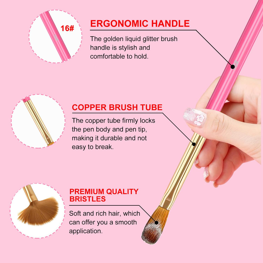 MUSILAN brush in use applying acrylic extension for precise bead placement benefit