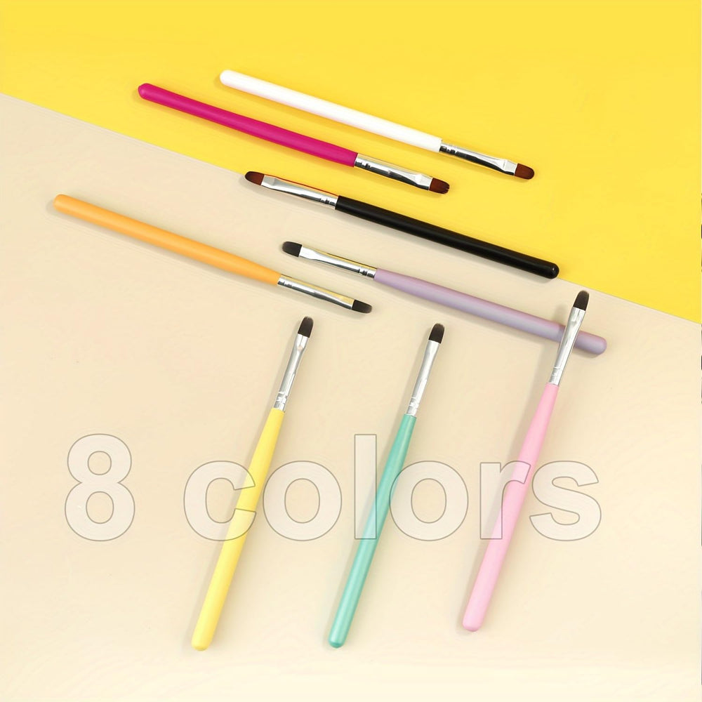 MUSILAN brushes stored upright in a case showing compact storage and travel-ready protection