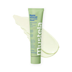 Mustela tube front view showing label and size with clear product identity and portability