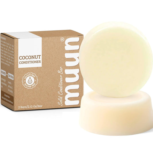 Muun front packaging showing two bars and plastic-free box, highlights eco benefit