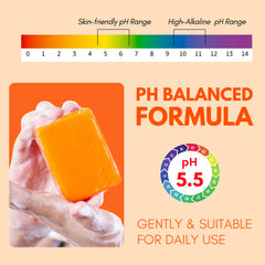 Muun persimmon soap ingredients label showing persimmon tannin benefit