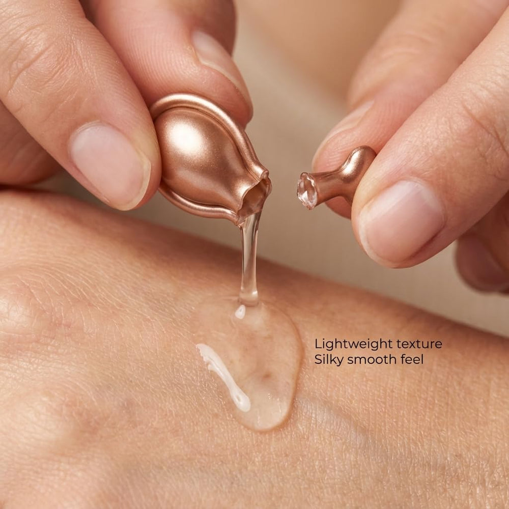 My Beauty Spot capsules on bathroom counter next to towel, easy daily routine