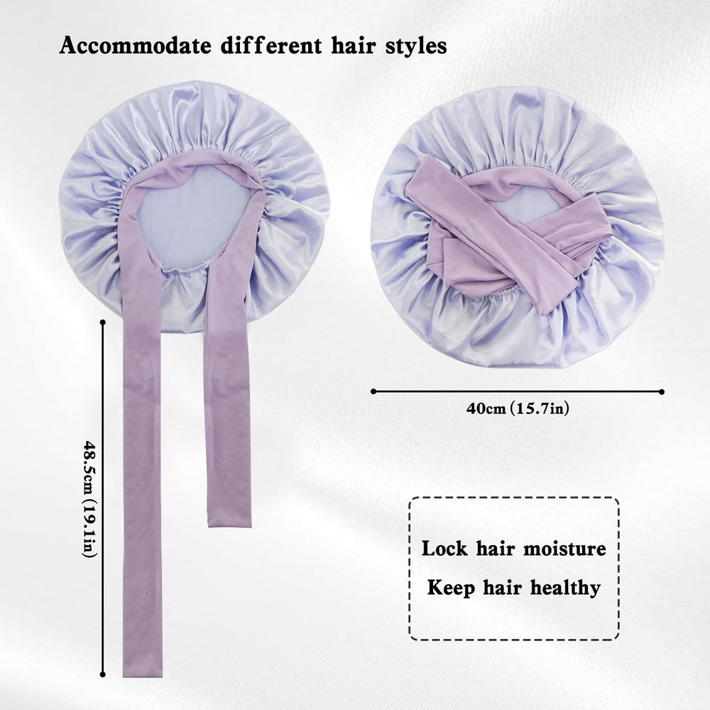 my novel things satin close-up showing silky texture and smooth finish to reduce hair friction