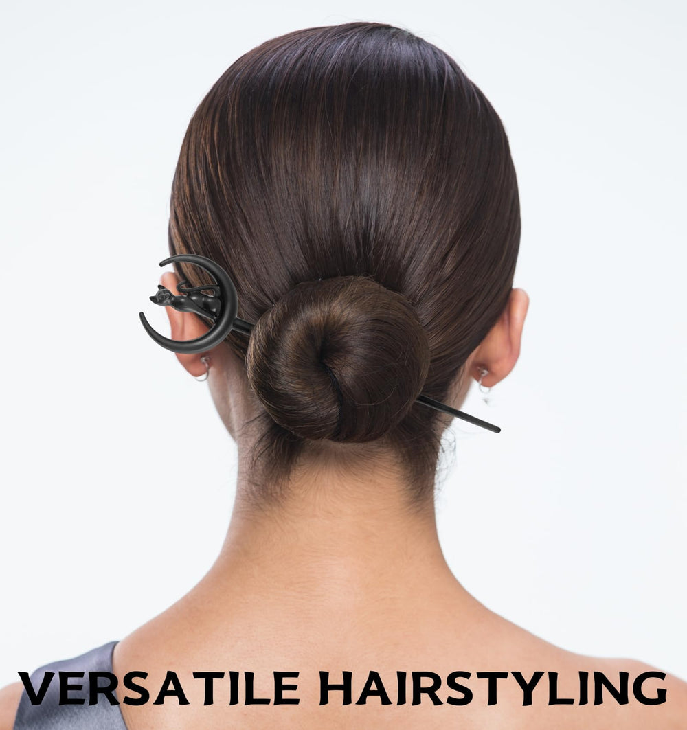 MYAROMA FINDINGS half-up hairstyle demo adding witchy accent