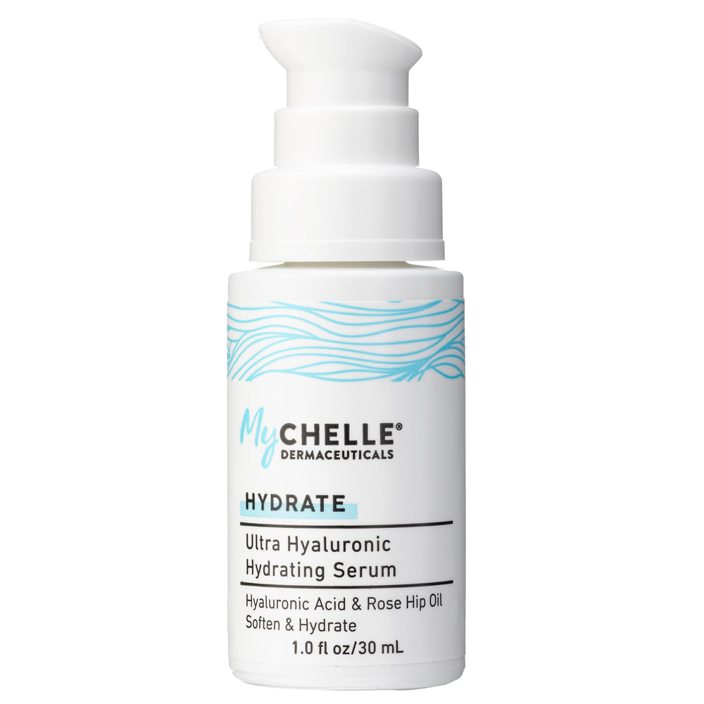 MyCHELLE front packaging showing bottle and benefits on label