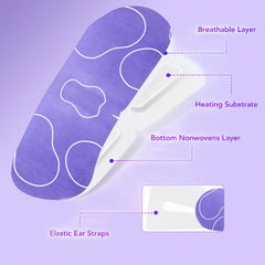 MYEBONG open eye mask interior showing moist-heat layer for soothing warmth
