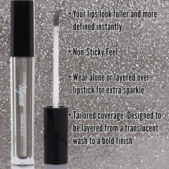 Mynena applicator wand coated in Steel for precise glossy application