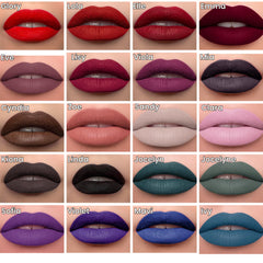 Mynena lips closeup showing matte finish and comfortable lightweight wear