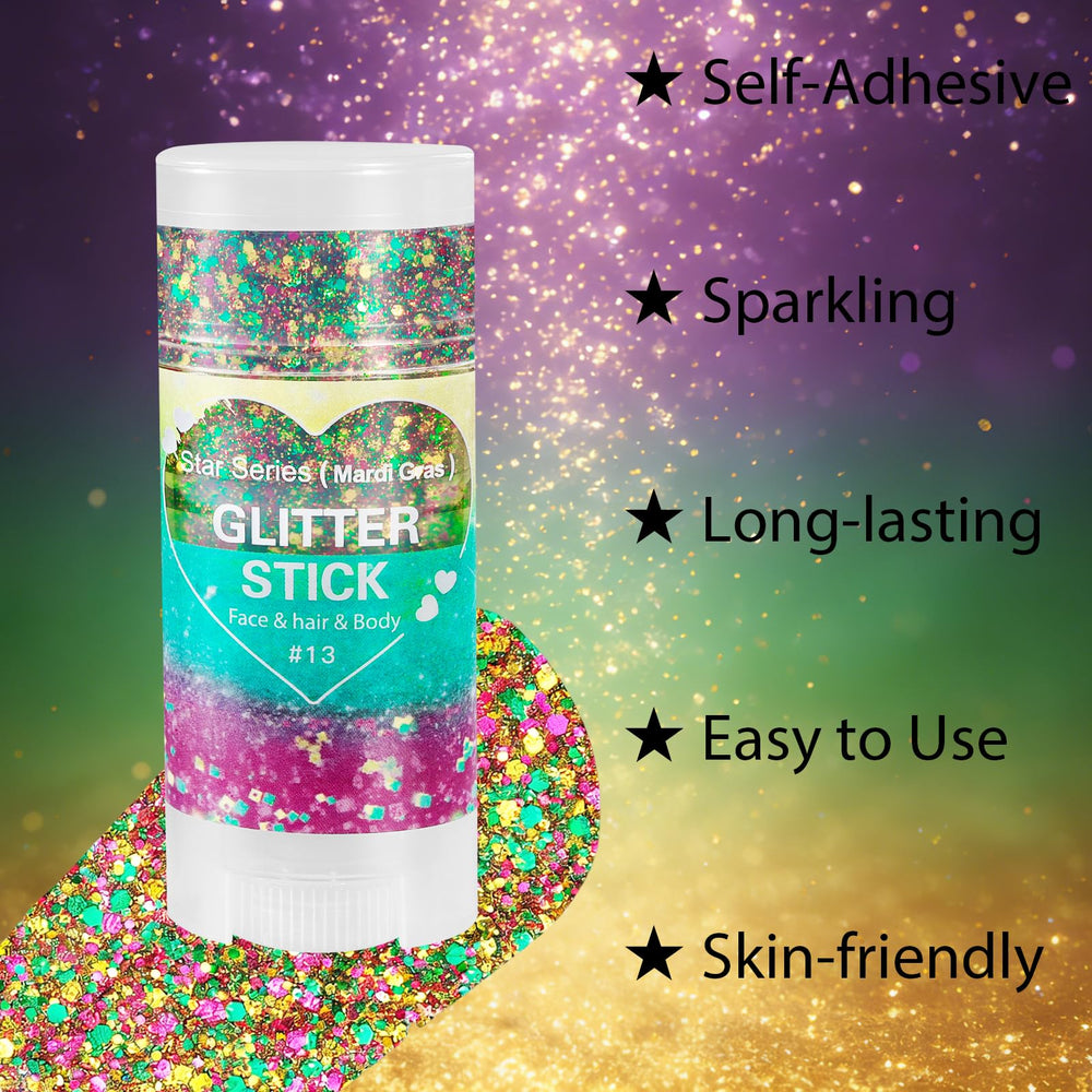 Mysense glitter applied to cheekbone highlighting festival makeup with photographic shine