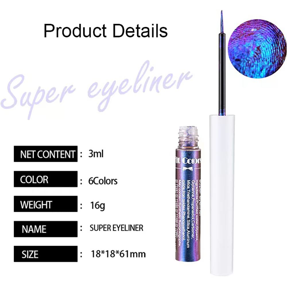 Mysense eyeliner in night-out makeup setting adding dimensional sparkle