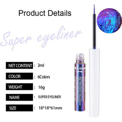 Mysense eyeliner in night-out makeup setting adding dimensional sparkle