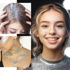 Mysense chunky holographic glitter texture close-up revealing multi-dimensional shine