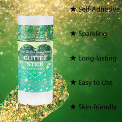 mysense chameleon glitter swatched on skin showing green to gold shift and vibrant payoff