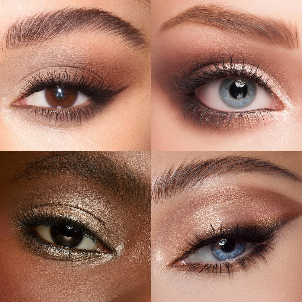 MYSTER ROSEY texture swatches on arm showing true pigmentation and buildable finish