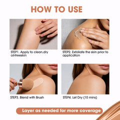 MyTend product label and shade options for custom-matching skin tones