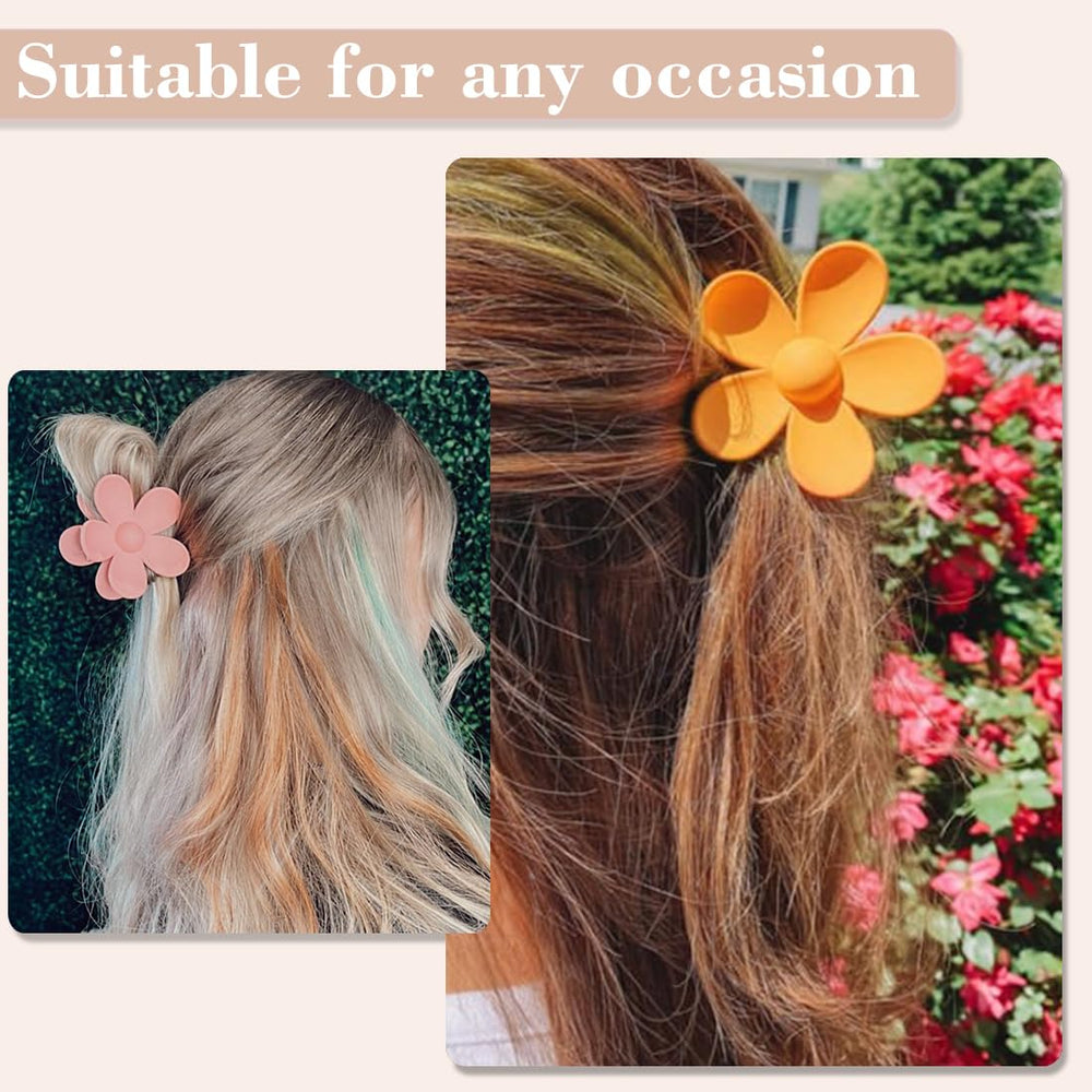 Mythos clip paired with outfit showing floral accessory elevating a casual look