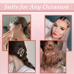 Mythos clip on fine hair showing gentle grip without creasing