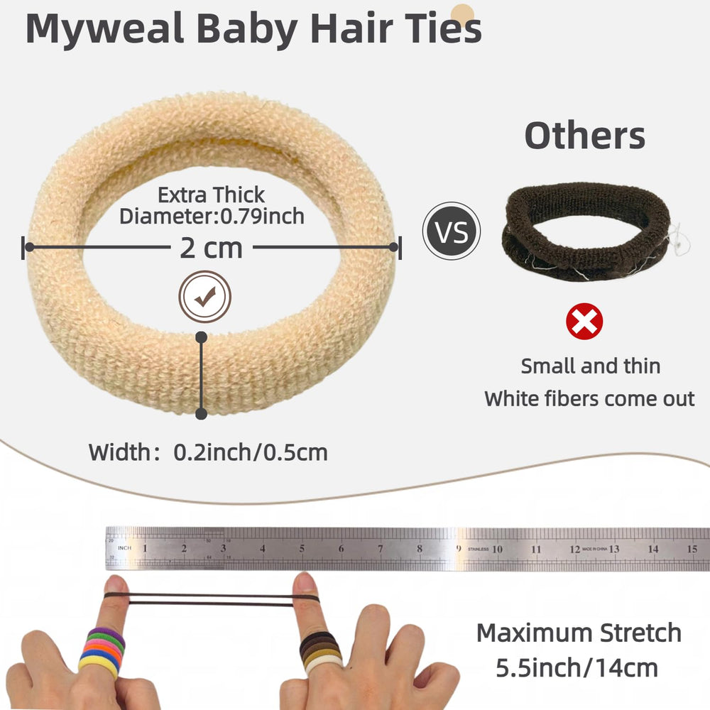 Myweal close-up of seamless cotton texture preventing hair pull