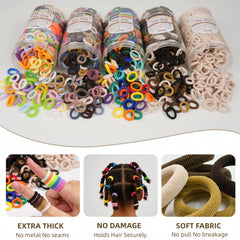 Myweal hair ties used to style a doll, great for play and practice