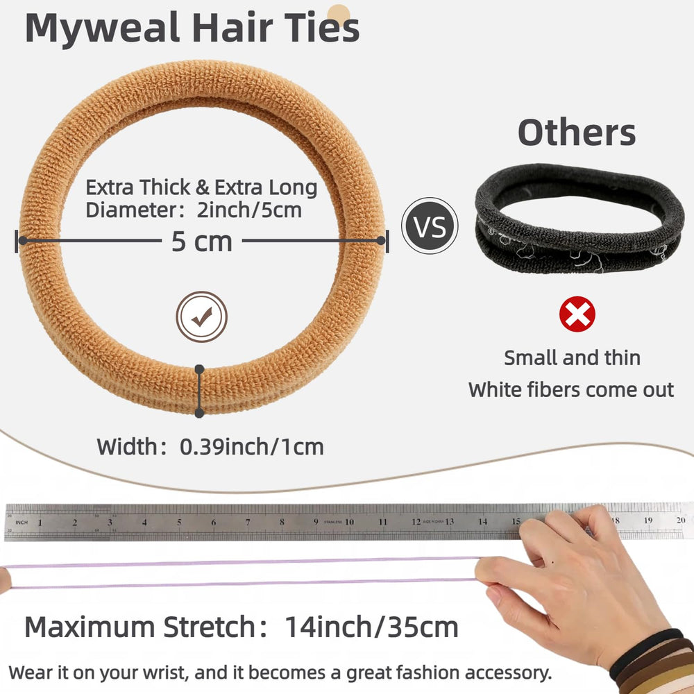 Myweal elastic core detail illustrating durable stretch for long-lasting hold