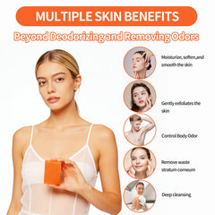 MZANK persimmon soap with persimmon extract ingredient emphasizing natural deodorizing