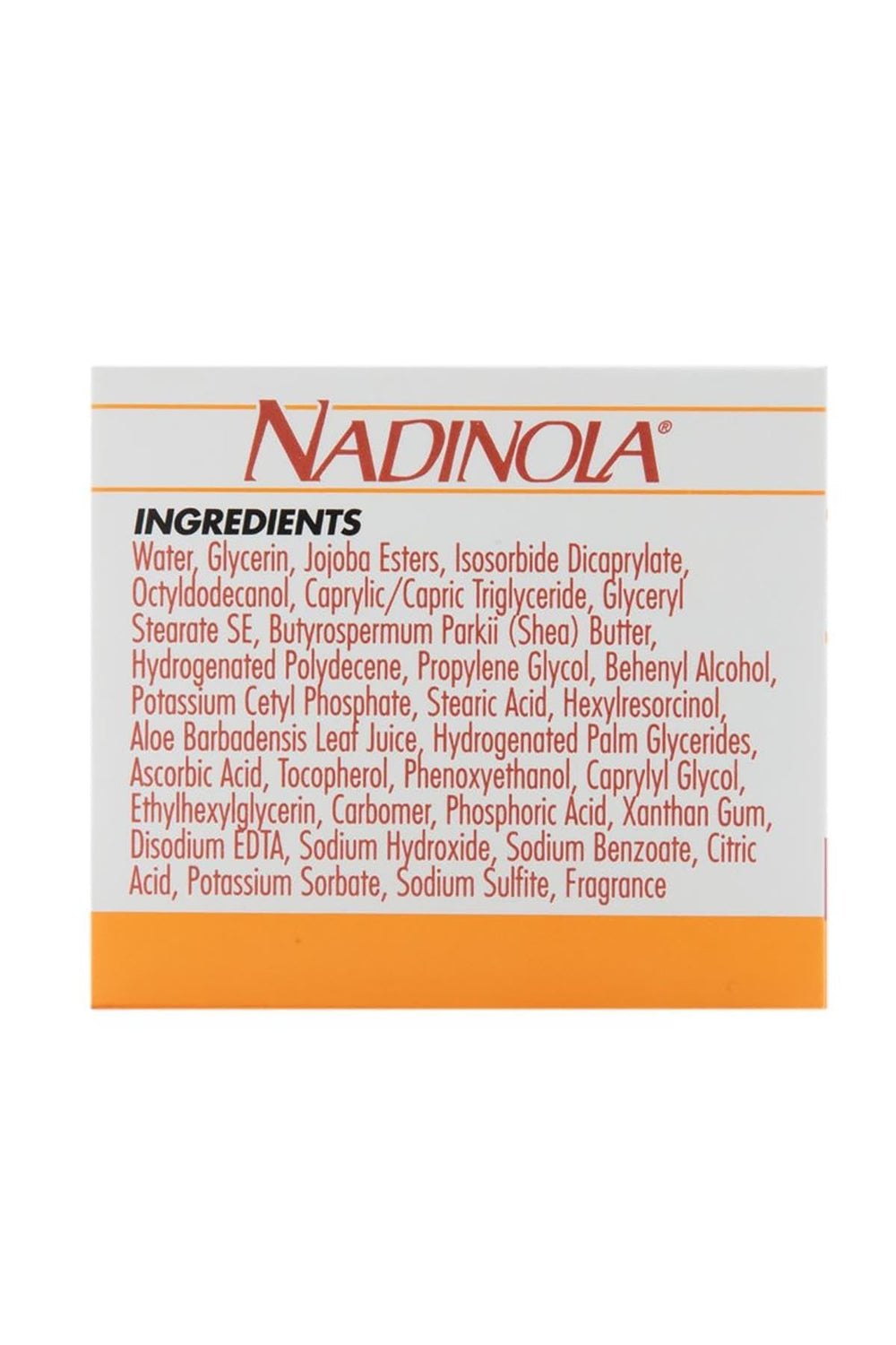 Nadinola fade cream on hand application demonstrating easy absorption and hydration