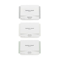 なごみ工房 front packaging showing compact travel soap sheets and branding convenience