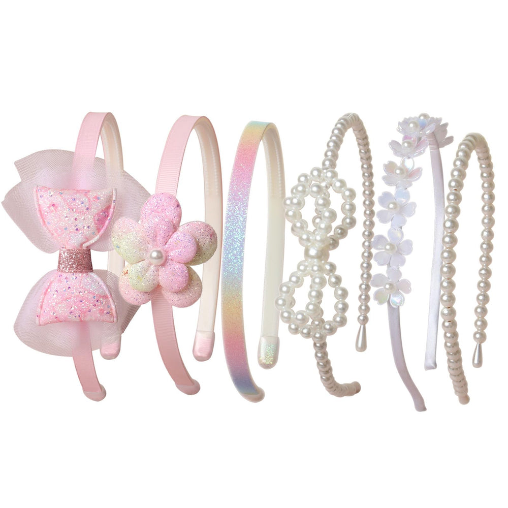 naibirdr front packaging showing six pink headbands, convenient gift-ready