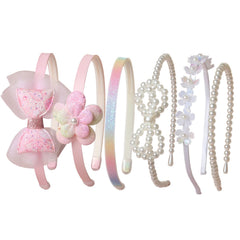 naibirdr front packaging showing six pink headbands, convenient gift-ready