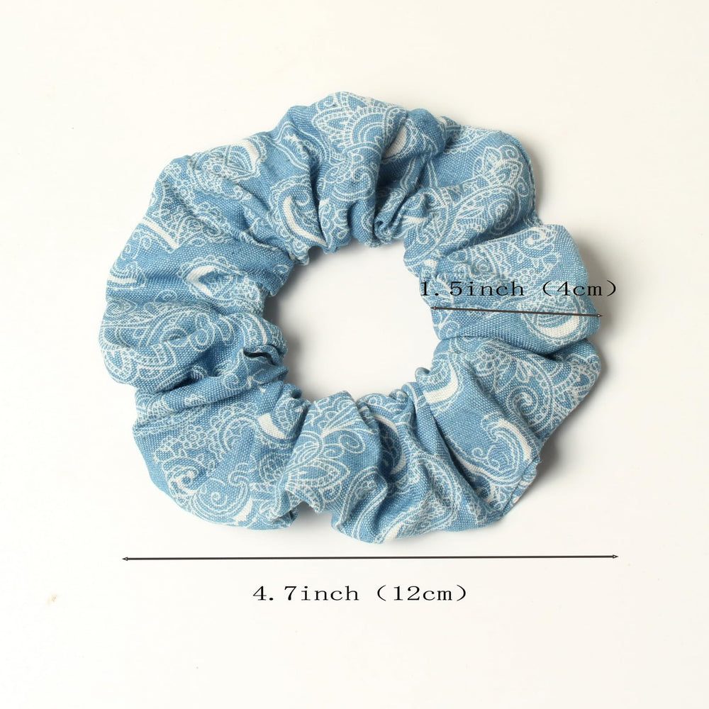 naibirdr scrunchie holding a ponytail in profile demonstrates secure grip benefit