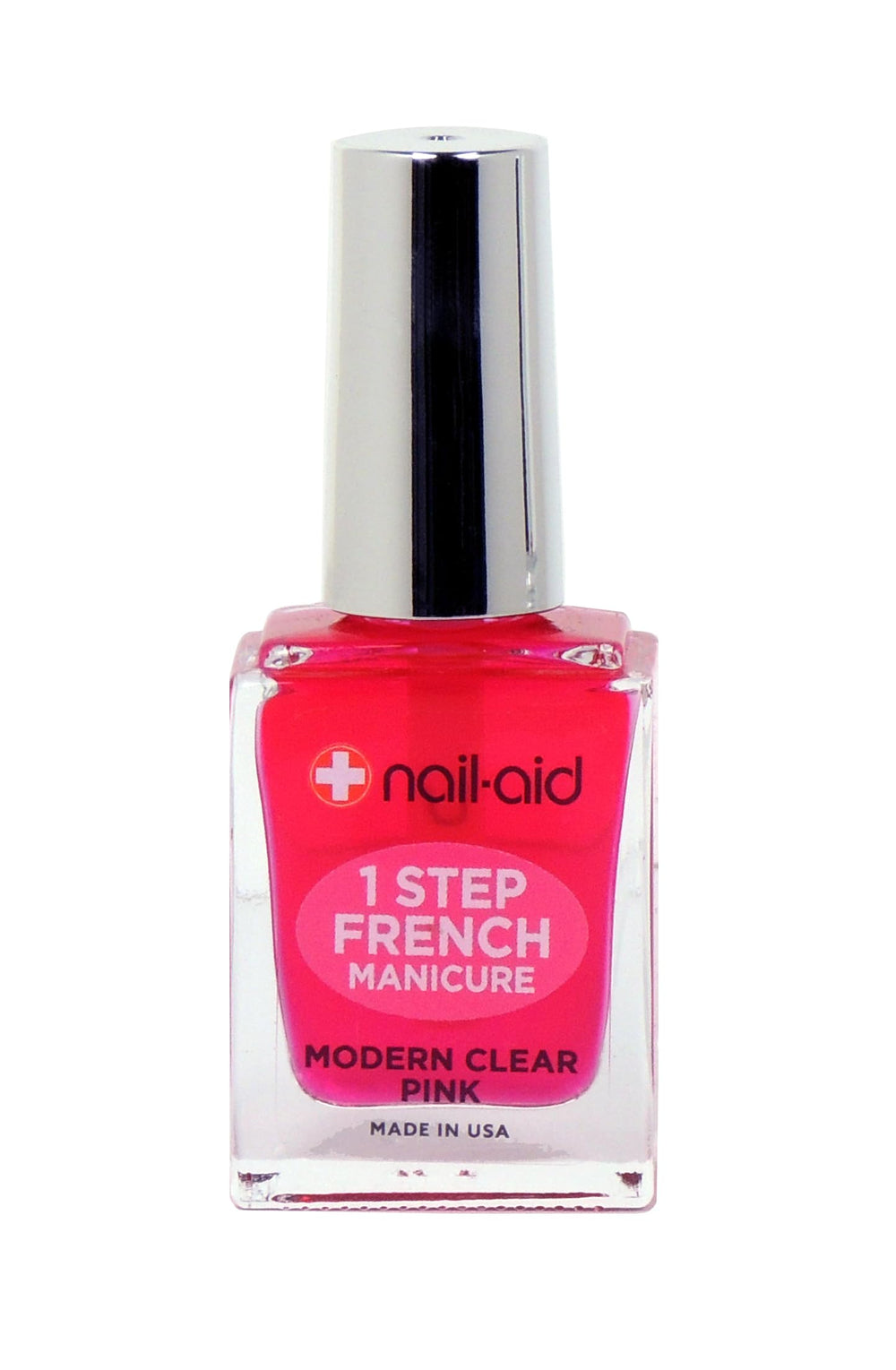 Nail-Aid brush applying tint on a nail demonstrating streak-free finish benefit