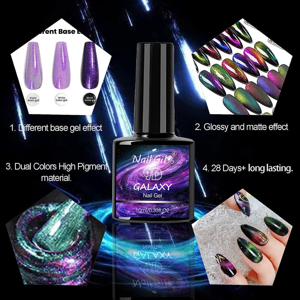 NAIL GIL A03 bottle beside ruler showing size and volume benefit