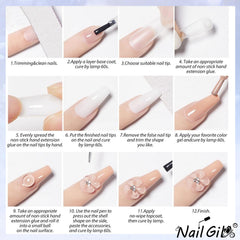 NAIL GIL color swatch set showing true shades and opacity