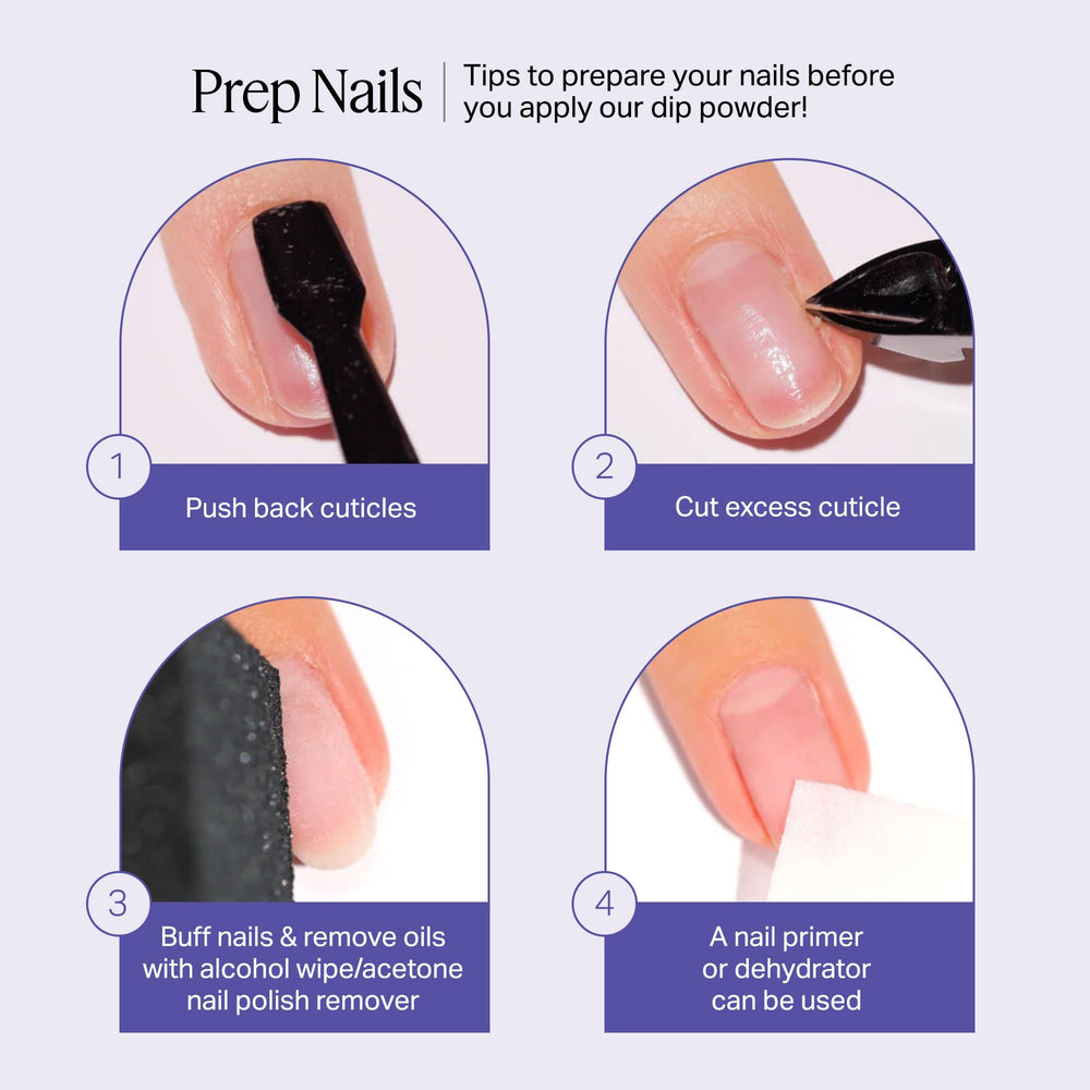Nailboo encapsulated glitter over clear powder demonstrating color layering options