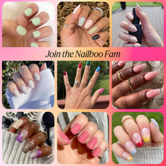 Nailboo nails stored in kit ready for reuse and easy travel convenience