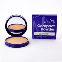 Nailen compact open with mirror showing on-the-go touch-up convenience