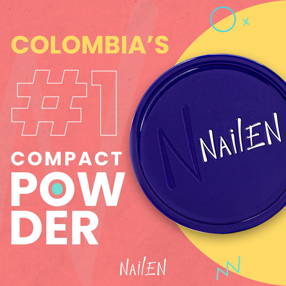Nailen compact in travel outfit lifestyle scene showing convenience and confidence