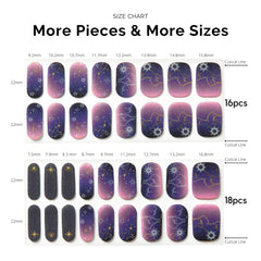 NAILOG strips on hand for scale comparison showing true-to-size fit benefit