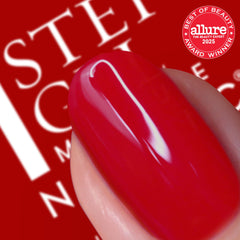 Nails Inc patented wide brush close-up for faster, streak-free application