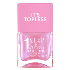 Nails Inc bottle front view showing Addison shade and glossy benefit