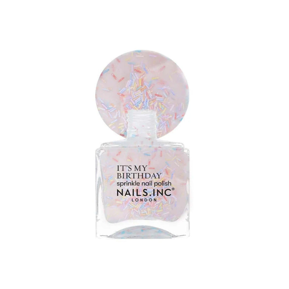 Nails Inc gift box presentation with polish highlighting giftable appeal