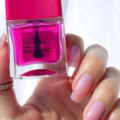 Nails Inc cap used as mani station showing stability for on-the-go painting
