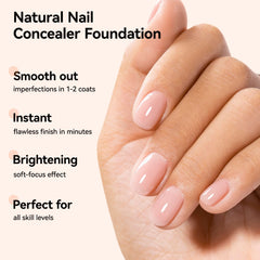 Nailshion before and after comparison reducing yellowing and ridges
