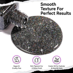 Nailshion brush close-up delivering even strokes and easy application